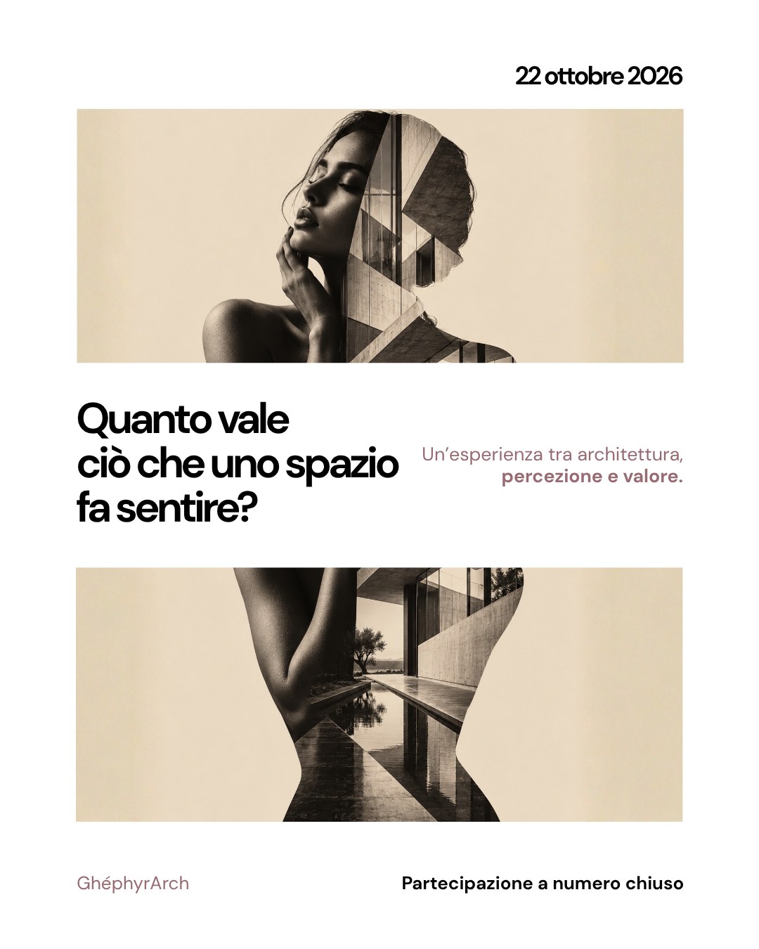 Creatività dell'evento di architettura e filosofia per Torino: Quanto vale ciò che uno spazio fa sentire? Un'esperienza tra architettura, percezione e valore